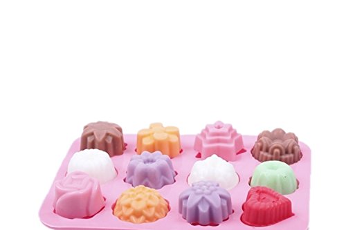 2 Pack Silicone Molds for Chocolate Jelly Candy Cake Ice Cube Trays for Party Holiday Get together