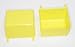 PEG Board Yellow Plastic Part Bins 10 Pack Hooks to Peg Tool Board - Craft Room Workbench