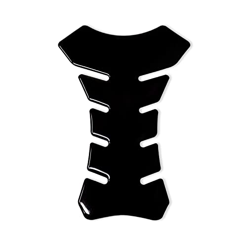 3D Tank Protection for Motorcycle, Black Glitter