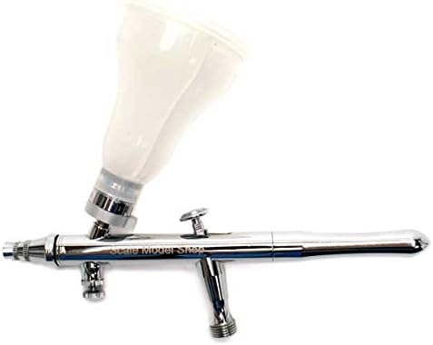 Scale Model Shop Airbrush Double-Action Gravity Feed 4 Paint Cup BD-330