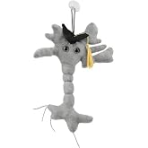 GIANTmicrobes Graduation Brain Cell Plush - Celebrate with our signature Brain Cell plush donning a graduation cap and tassel, Uniquely Fun Student Gift to Commemorate Achievements