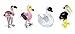 Looking Glass Birds Miniature Collectible, Pack of 4