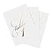 Bliss Collections Table Numbers, Rose Gold Foil, Double-Sided Cards Plus Head Table Card for Your Wedding, Reception, Anniversary, Birthday Party or Celebration, 4