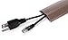 6.5 Feet Cable Protector + Cord Cover — Durable Brown PVC is Flexible, Odor Free, Easy to Unroll and Open — Conceal Wires at Home, Office, Warehouse, Workshop, Concerts