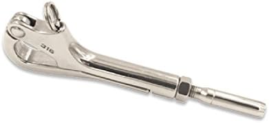 Hayn Positive Locking Pelican Hook with Hany Crip Swage 3in x 3/16in Wire