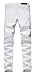Men's Slim pencil Multi-pocket Stretch wrinkled Biker Jeans