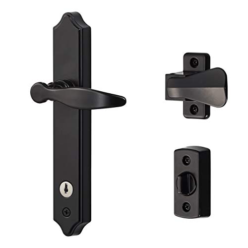 Ideal Security Inc. SK1215BL ML Lever Set With Keyed Deadbolt Black