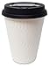 Pack of 100 - Premium Disposable Paper Coffee Cups with Reclosable Lids, Stirrers Included - 12 Ounce - Perfect for Offices, Party Events, Shops and Travel