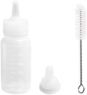 wanshenGyi Pet Feeding Bottle, Animal Dog Cat Puppy Milk Water Nursing Feeder Nipple Brush Pet Feeding Bottle, Office, Home, Travel, School, All Code.