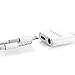 Lightning Splitter 3.5mm Audio and Charge Adapter for iPhone X / 8 / 8 Plus / 7 / 7 Plus - Not Take Calls and synching data
