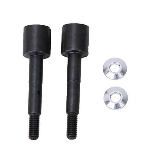Tbest RC Wheel Axle, 1 Pair Metal Front Rear Wheel Axle Upgrade Parts Fit for HPI Electric 1/8 RC Toy Car(Black) Car Model Accessories Model Toy