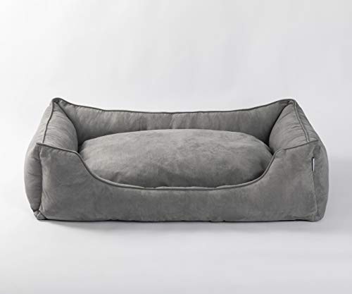 Love's cabin Small Dog Bed with Removable Washable Cover, 24in Grey Cuddler Pet Bed for Small Dogs & Cats Pet Bedding, Padded Cushion Water-Resistant Bottom, Super Soft & Durable Pet Supplies - Thumbnail 6