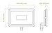 ASD LED SMD Slim Floodlight with arm 50W 5133lm 5000K ETL, White (CASE Qty 20)