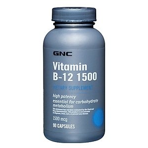 GNC Vitamin B-12 1500, Capsules, 90 ea