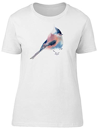 Watercolor Tuffed Titmouse Tee Women's -Image by Shutterstock