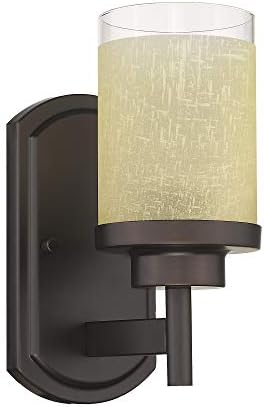 Jazava Modern Bath Vanity Light Fixture Linen Frosted Glass Shades Bathroom Wall Light Wall Sconces For Farmhouse Halls Orb Jawlygs001orb1p Buy Online At Best Price In Uae Amazon Ae