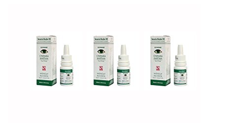 Cineraria Maritima Eye Drops Homoeopathic Medicine - 10ml (Pack of 3)