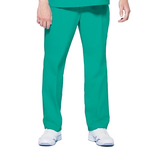 (ミズノ)MIZUNO 男女兼用スクラブパンツ【制電/制菌/透防止】 MZ0019 C-62 エメラルドグリーン M