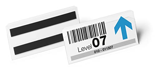 Durable Hard Cover Magnetic Ticket Holder 150 x 67mm, Pack of 10, Clear