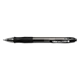 BIC Velocity Gel Retractable Pen - Pen Point Size: 0.7mm - Ink Color: Black - 12 / Dozen