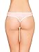 Emprella underwear Women Thong Panties 6 Pack Cotton Seamless w/Spandex, Assorted, Small
