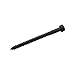 Renovators Supply Manufacturing Lag Bolts 4 in. Black Zinc Plated Steel Lag Screws with Hexagonal Head Pack of 50