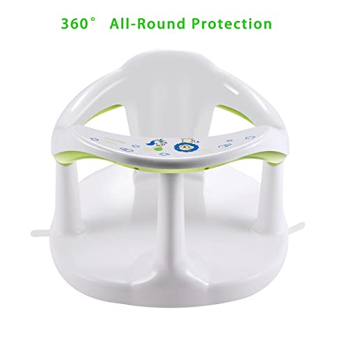 Baby Bath Seat with AntiSlip Edge Infant Baby Bath Chair for Sitting Up Baby Bathtub Seat