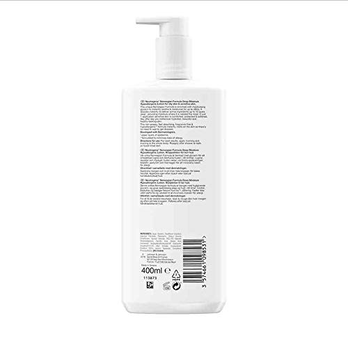NEUTROGENA NORWEGIAN FORMULA DEEP MOISTURE HYPOALLERGENIC BODY LOTION (PACK OF 3) FOR DRY SKIN – (13.5OZ OR 400ML)