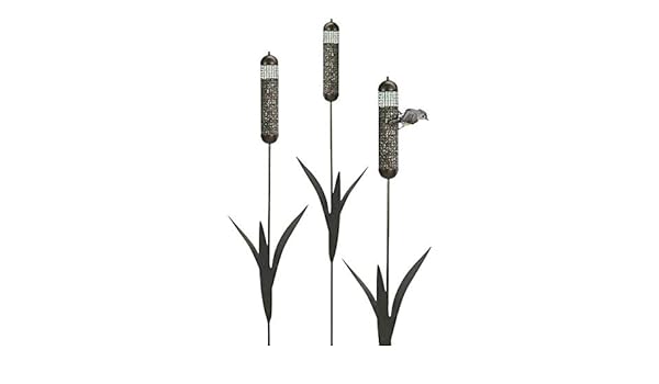 Amazon Com Bestnest Set Of 3 Heritage Farms Cattail Staked Bird