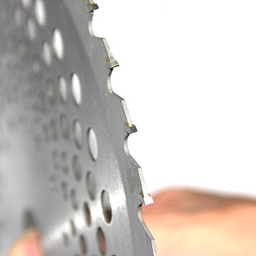 2 Packs 10" 40T Carbide Tip Brush Cutter, Trimmer, Weed Eater Blades Wacker Edging Blades Wood Cutting Clearing Saw Blades