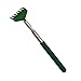 TOOGOO(R)Telescopic Stainless steel Compact Scratching Tool Extendable 20-68cm Back Scratcher Massager 5 Section (Green)