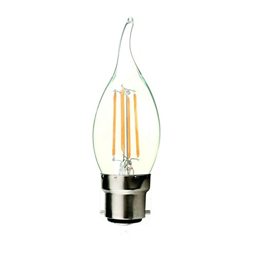 Merriway BH05049 4 W LED Filament Bulb, Glass, B22d - Warm White