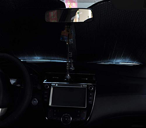 MCBUTY Windshield Sun Shade for Car Pink Thicken 5-Layer UV Reflector Auto Front Window Sunshade Visor Shield Cover and Keep Your Vehicle Cool(55" × 27.5")