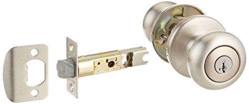 Kwikset gidds-2464421 smartkey cove entry knob, satin n…