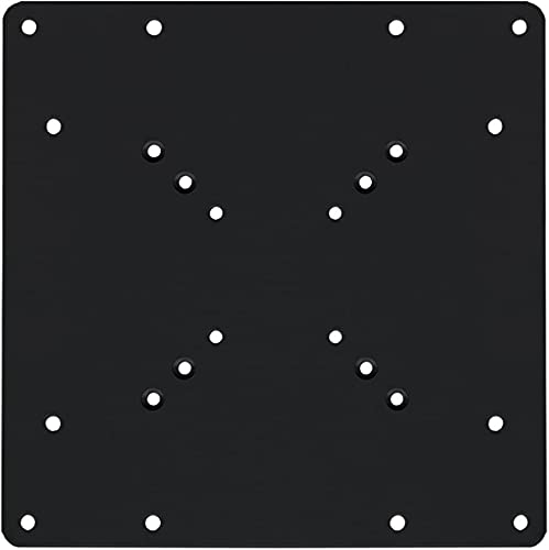 Auline 200mm 100mm 75mm 50mm VESA Adaptor Extension Plate for TV LCD LED Wall Bracket (Black)