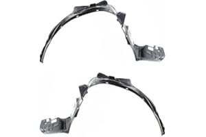 Evan Fischer Fender Liner Front, Driver and Passenger Side Compatible with 2003-2007 Honda Accord Plastic Material, Set of 2, (2) Fender Liners - HO1249117, HO1248117