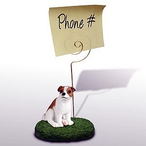 Amazon Com Jack Russell Terrier Note Holder Brown White Smooth