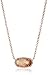 Kendra Scott Elisa Pendant Necklace for Women, Fashion Jewelry, 14k Rose Gold-Plated, Brown Mother of Pearl