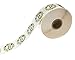 Ivory Holiday Floral Happy Holidays Stickers / 1000 White Wreath Christmas Labels Roll / 1.5