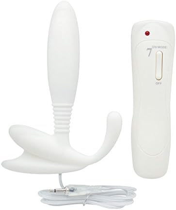 NewMaxer 7 Speed Silicone Prostate Vibrator Vibrating Anal Butt Plug Prostate Massager for Male P-spot Anal Pleasure (White)