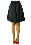 Sidecca Retro Classic Pique Hi-Waist Flare A-line Skater Skirt