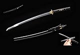 Handmade Katana Clay Tempered Shihozumi Japanese