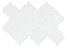 White Arabesque Glass Tile (Sample Swatch)
