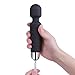 Wireless, Waterproof Personal Wand Massager by Live Love Envie - Top Rated - Powerful & Quiet - Relieves Stress & Tension - 8 Speeds & 20 Vibration Patterns - 2 USB Cables - Mini (Black)