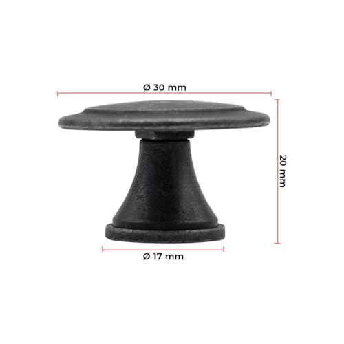 Kit Com 10 Puxador Ponto Para Armário Gaveta Móveis 30mm (Ouro Velho)
