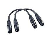 WJSTN XLR to XLR Microphone Cable, 3-Pin Female to
