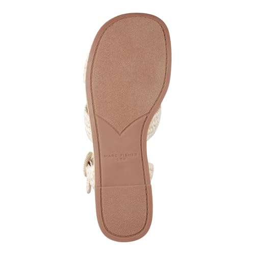 MARC FISHER LTD WOMEN’S PAYLEY WEDGE SANDAL, IVORY 110, 8.5