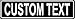 Custom 6x24 Black Aluminum Road Sign primary