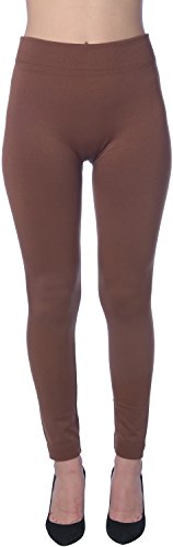 Active Club Women's Fleece Lined Leggings - Seamless High Waisted soft Brushed - Thumbnail 3