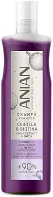 - Champú Cebolla y Biotina, 100 ml, para Cabello Quebradizo, Estimula el Crecimiento del Pelo, Limpia en Profundidad y Fortalece la Estructura Capilar, No Huele a Cebolla